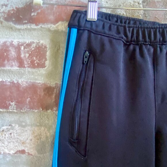 Adidas Climacool Boys Track Bottoms, Black with Blue Accents, Size S. - Picture 3 of 13
